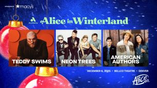 Logo for Alice In Winterland starring Teddy Swims