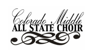 Logo for Colorado Middle All State Choir Concert 2026
