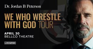 Logo for Dr. Jordan B. Peterson: We Who Wrestle with God Tour