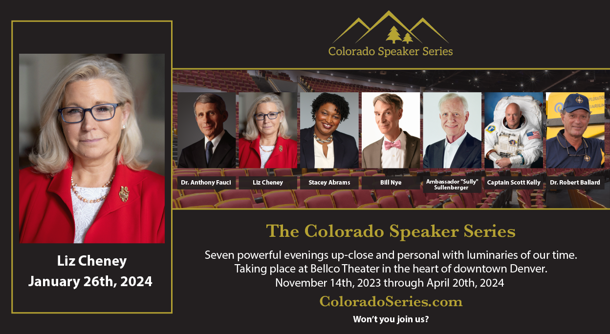Logo for The Colorado Speaker Series: Liz Cheney