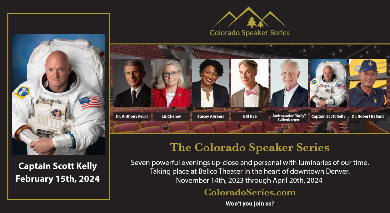Logo for The Colorado Speaker Series: Captain Scott Kelly