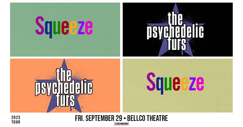 Logo for The Psychedelic Furs, Squeeze 2023 Tour